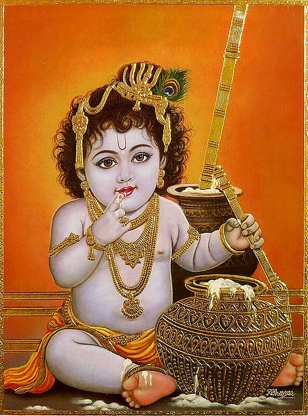 Makhan Chor Krishna Poster