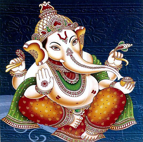 Lord Ganesha Poster - 6.25 x 6.25 inches - Unframed