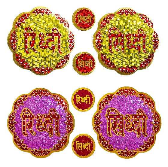 2 Pair of Sticker Riddhi Siddhi