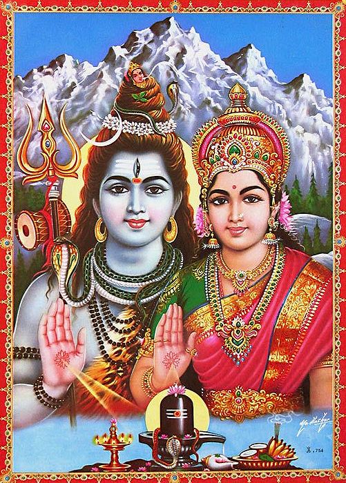 Lord Shiva and Parvati